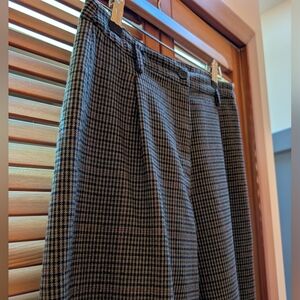 Plaid Preppy Trousers
